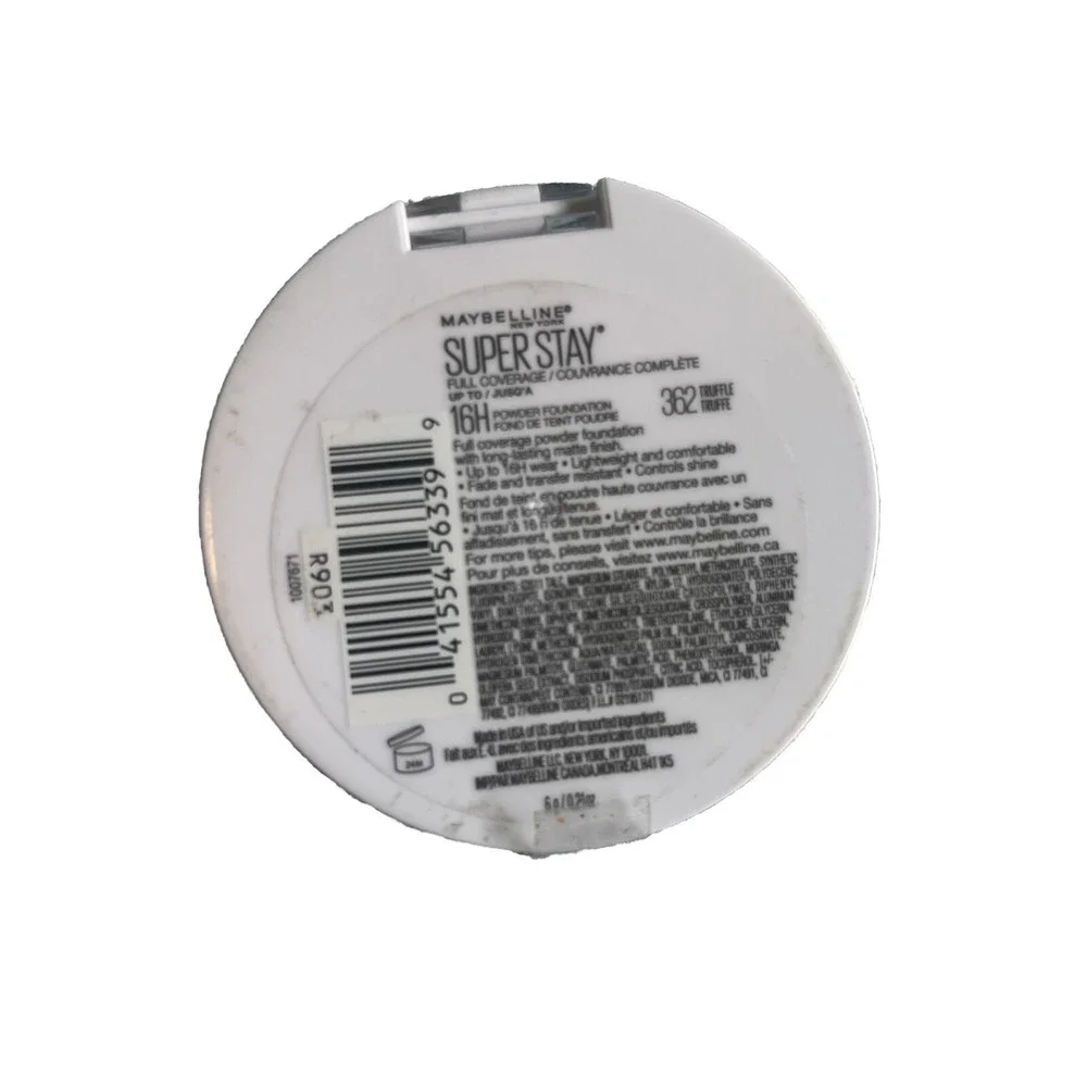 Maybelline Super Stay Full Coverage Pressed Powder Foundation 362 Truffle 0.21oz